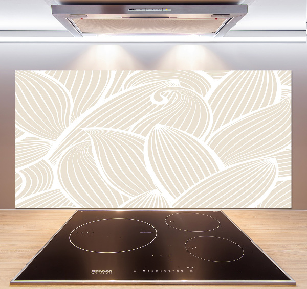 Crédence en verre trempé Feuilles à motifs