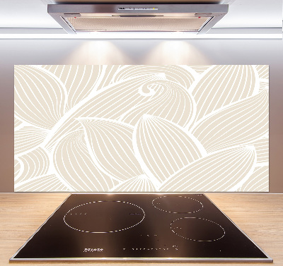 Crédence en verre trempé Feuilles à motifs