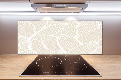 Crédence en verre trempé Feuilles à motifs