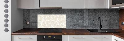 Crédence en verre trempé Feuilles à motifs