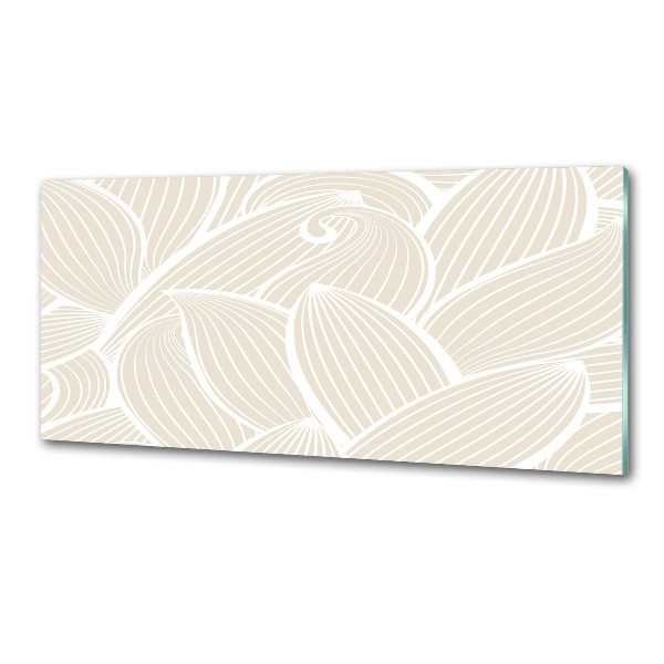 Crédence en verre trempé Feuilles à motifs