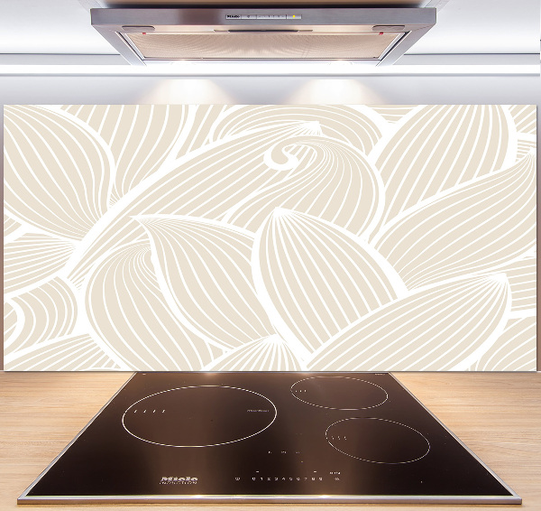 Crédence en verre trempé Feuilles à motifs