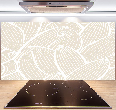 Crédence en verre trempé Feuilles à motifs