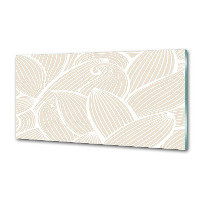 Crédence en verre trempé Feuilles à motifs