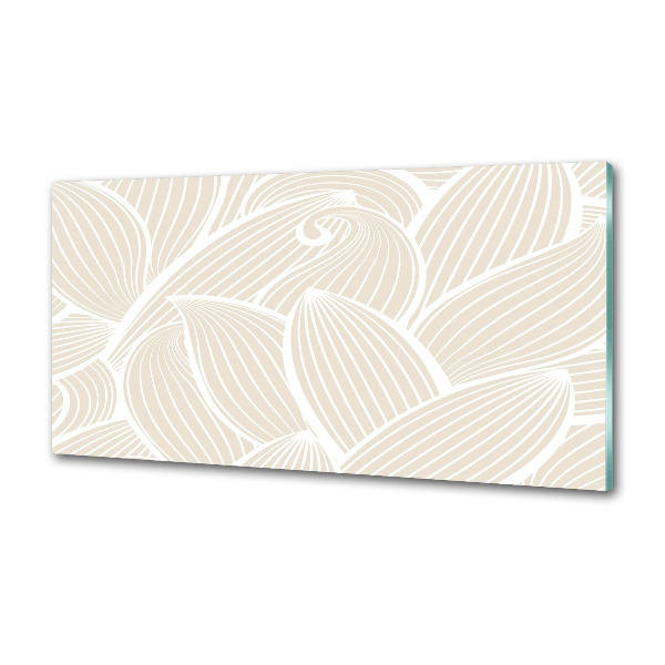 Crédence en verre trempé Feuilles à motifs