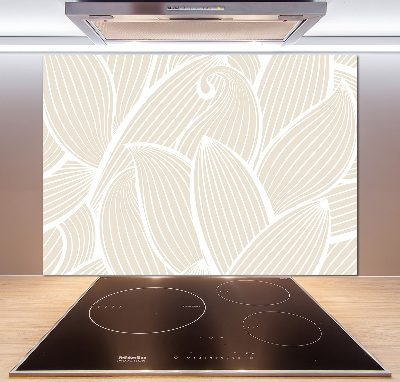 Crédence en verre trempé Feuilles à motifs
