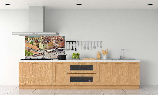 Crédence cuisine en verre Varsovie Pologne