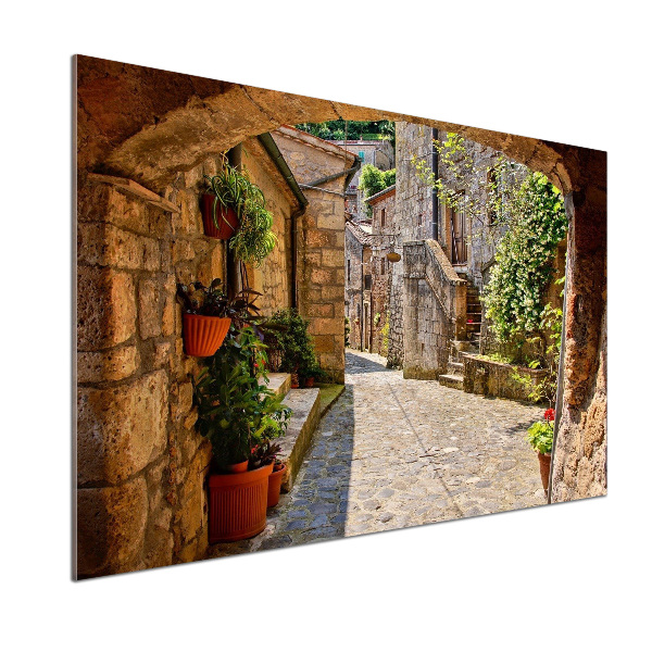Crédence en verre Ruelle de charme