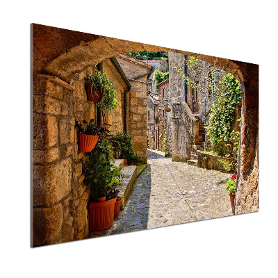 Crédence en verre Ruelle de charme