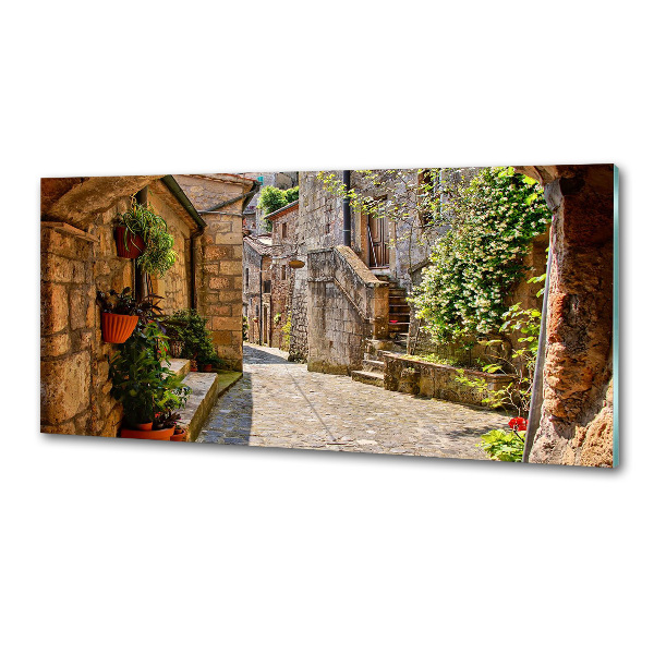 Crédence en verre Ruelle de charme