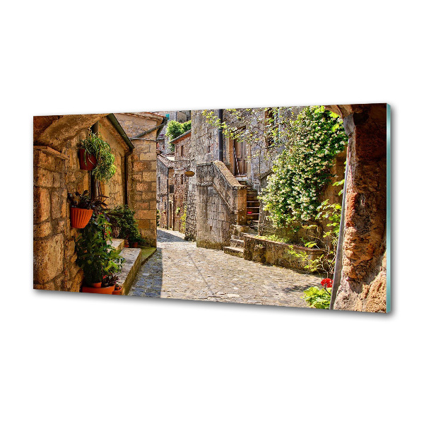 Crédence en verre Ruelle de charme