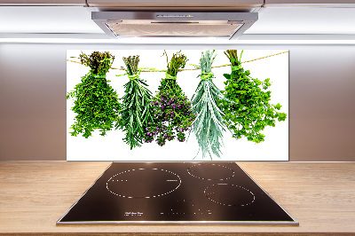Crédence cuisine en verre Herbes sur une ficelle