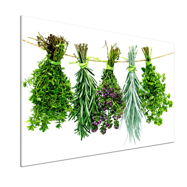Crédence cuisine en verre Herbes sur une ficelle