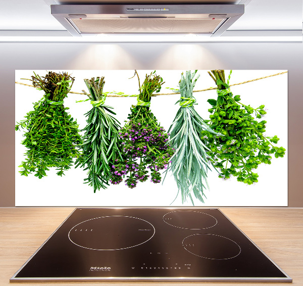 Crédence cuisine en verre Herbes sur une ficelle