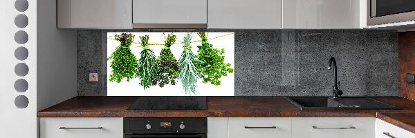 Crédence cuisine en verre Herbes sur une ficelle