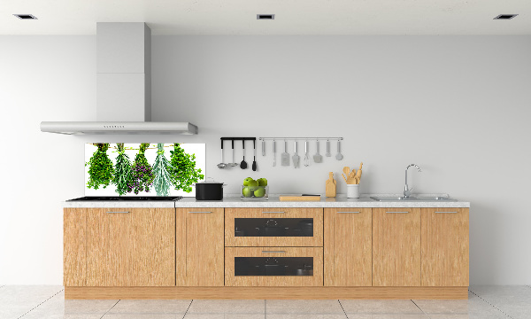 Crédence cuisine en verre Herbes sur une ficelle