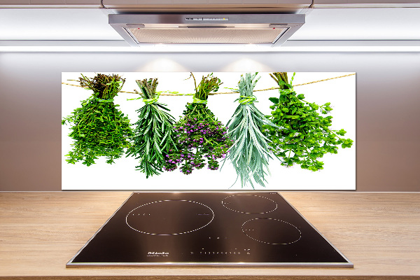 Crédence cuisine en verre Herbes sur une ficelle