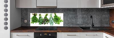 Crédence cuisine en verre Herbes sur une ficelle