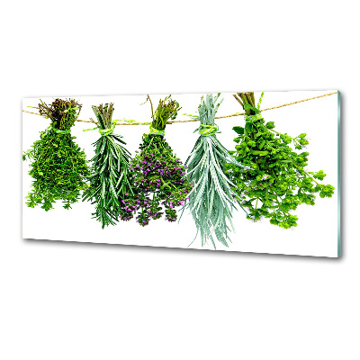 Crédence cuisine en verre Herbes sur une ficelle
