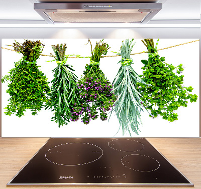 Crédence cuisine en verre Herbes sur une ficelle