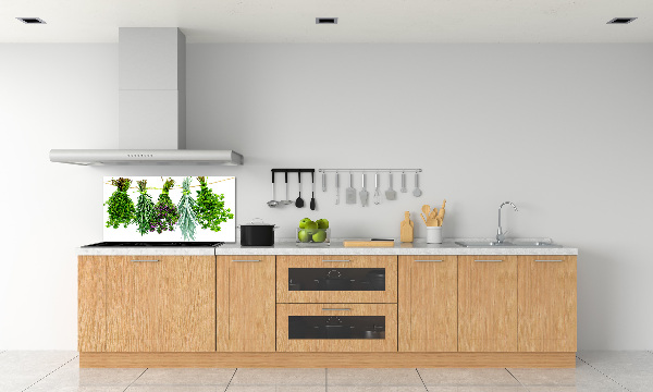Crédence cuisine en verre Herbes sur une ficelle