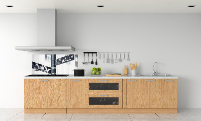 Panneau crédence cuisine Panneau de rue