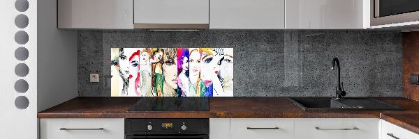 Panneau crédence cuisine Portraits de femmes