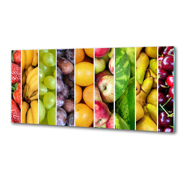 Verre pour crédence Fruits