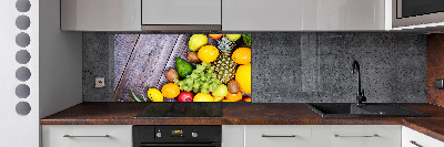 Crédence en verre avec motif Fruits sur bois