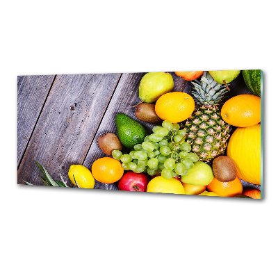 Crédence en verre avec motif Fruits sur bois