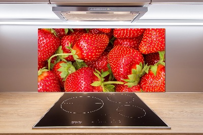 Crédence en verre trempé Fraises