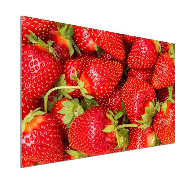 Crédence en verre trempé Fraises