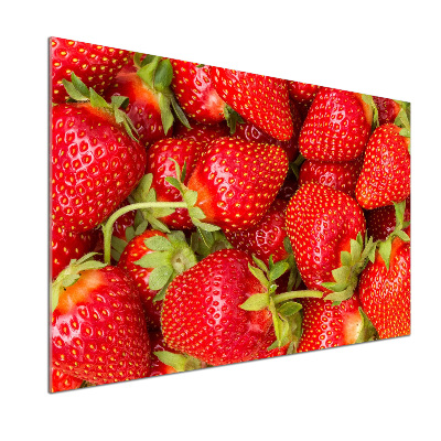 Crédence en verre trempé Fraises