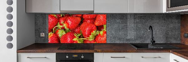 Crédence en verre trempé Fraises