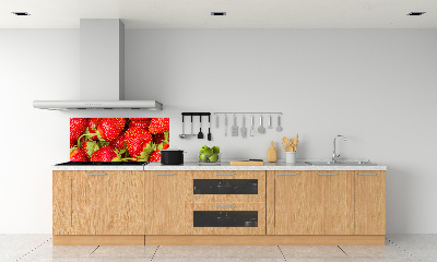 Crédence en verre trempé Fraises