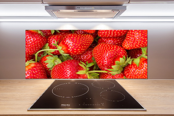 Crédence en verre trempé Fraises