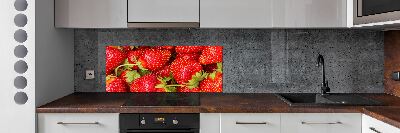 Crédence en verre trempé Fraises