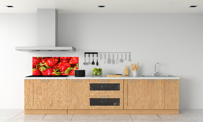 Crédence en verre trempé Fraises