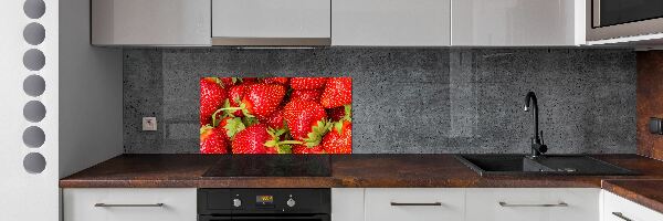 Crédence en verre trempé Fraises