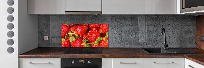 Crédence en verre trempé Fraises