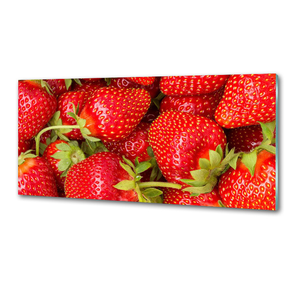 Crédence en verre trempé Fraises