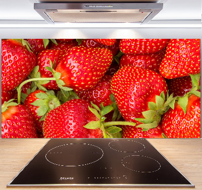 Crédence en verre trempé Fraises