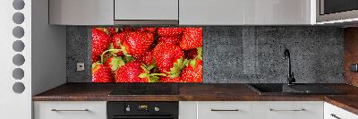 Crédence en verre trempé Fraises