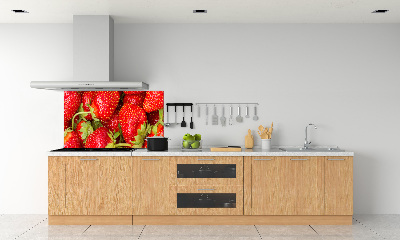 Crédence en verre trempé Fraises