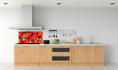 Crédence en verre trempé Fraises