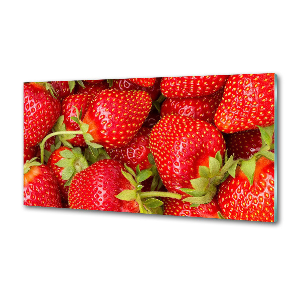 Crédence en verre trempé Fraises