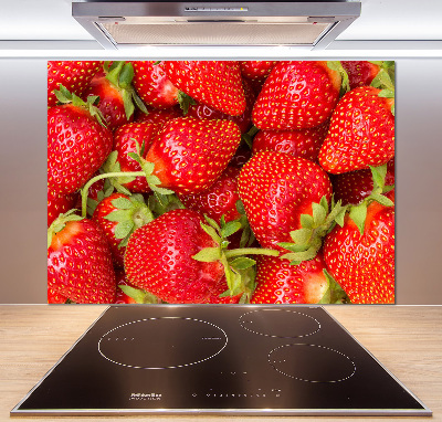 Crédence en verre trempé Fraises