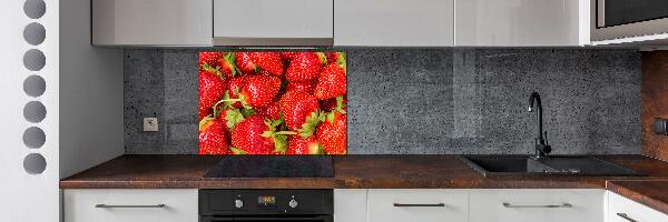 Crédence en verre trempé Fraises