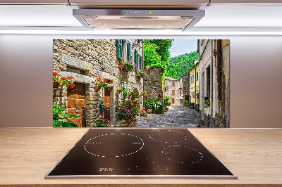 Verre pour crédence Ruelle de charme