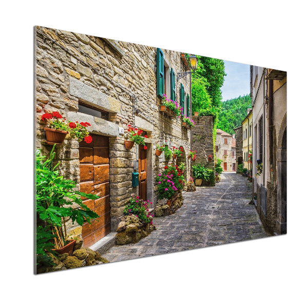 Verre pour crédence Ruelle de charme